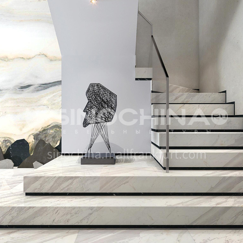 Natural white modern hot-selling marble staircase M-YC00L